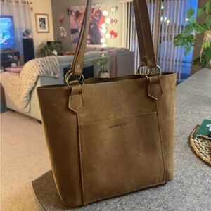 Portland Leather Brown Tote Bag